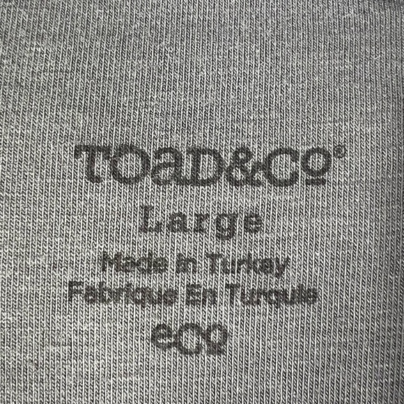 TOAD & CO. Women's BFT Hooded Dress Longsleeve Charcoal Grey Fleece Size Large - Picture 6 of 6